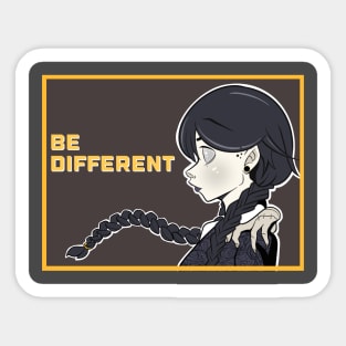 Wednesday addams Sticker